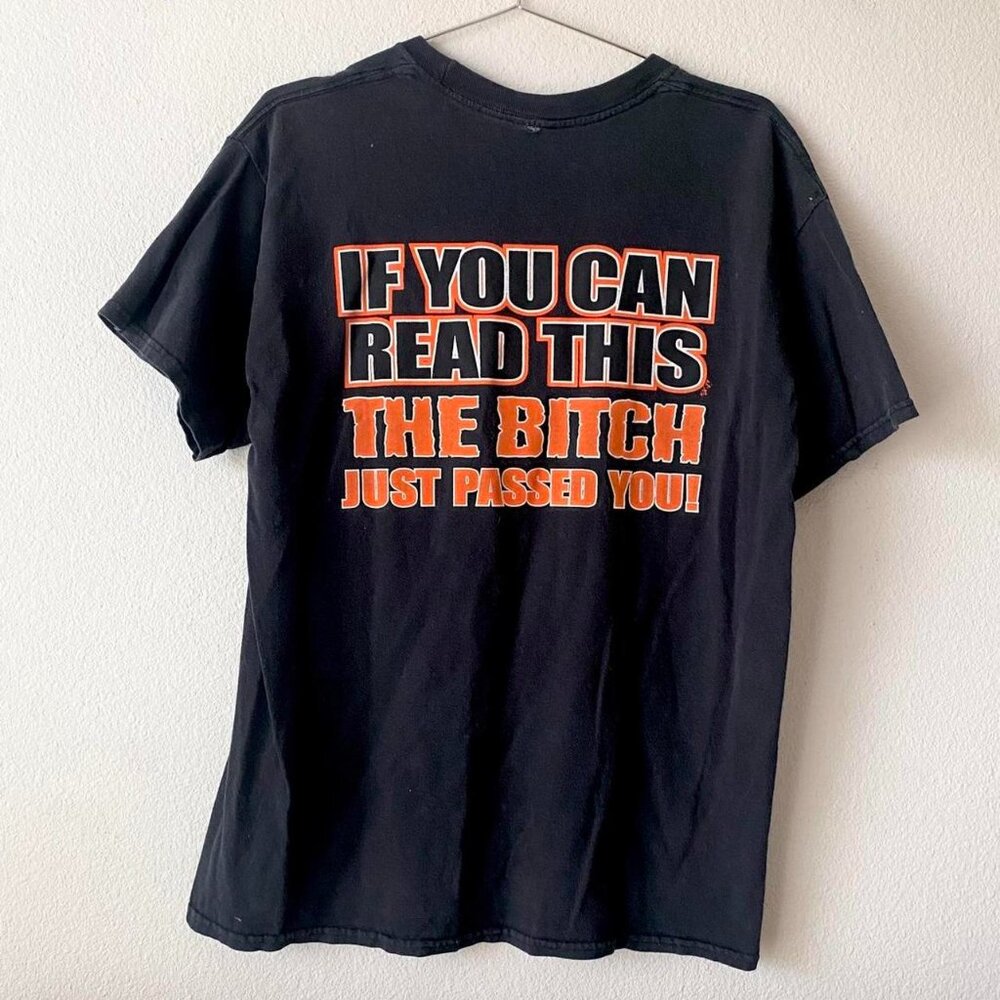 2007 Arkansas Bike Rally Bleach Stained Tee Shirt Medium